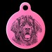 Leonberger Engraved 31mm Large Round Pet Dog ID Tag